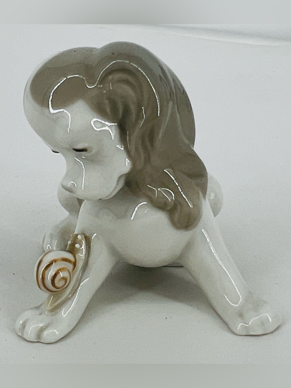 Lladro “Dog & Snail” Porcelain Figurine PP102G | Vintage Spanish Collectible EUC